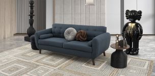 Sofá 3 Plazas Monet Azul Navy