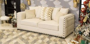 Sofá 3 Plazas Morris Ivory