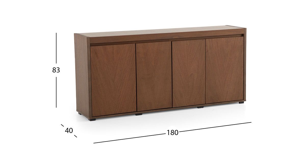Aparador 180 Cm Valenza Café