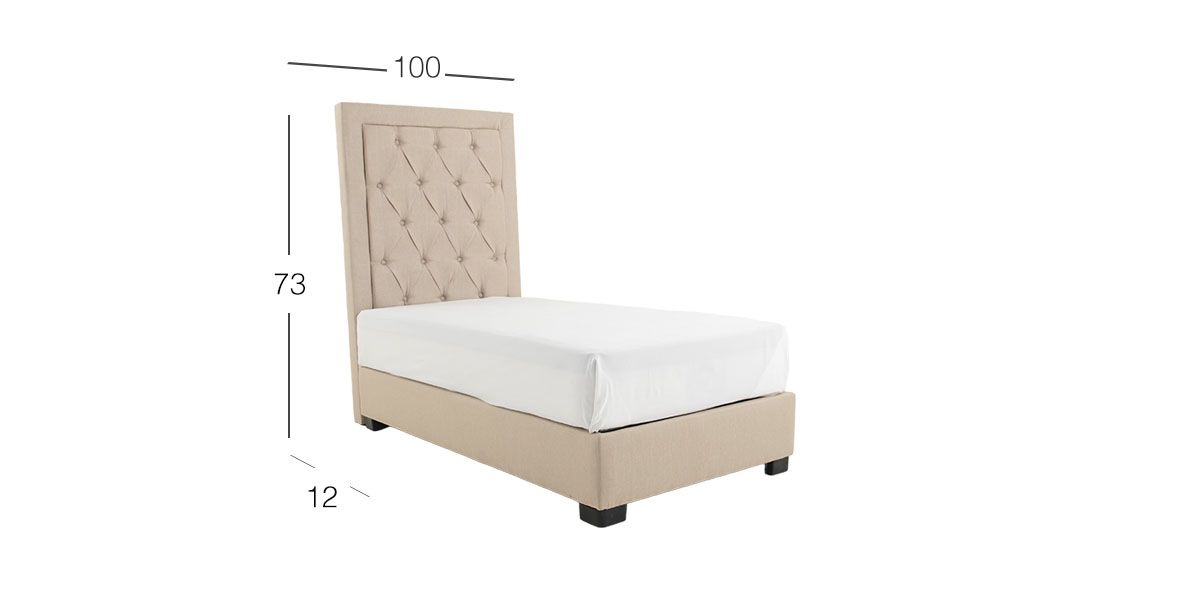 Cabecera Individual Gianna Beige