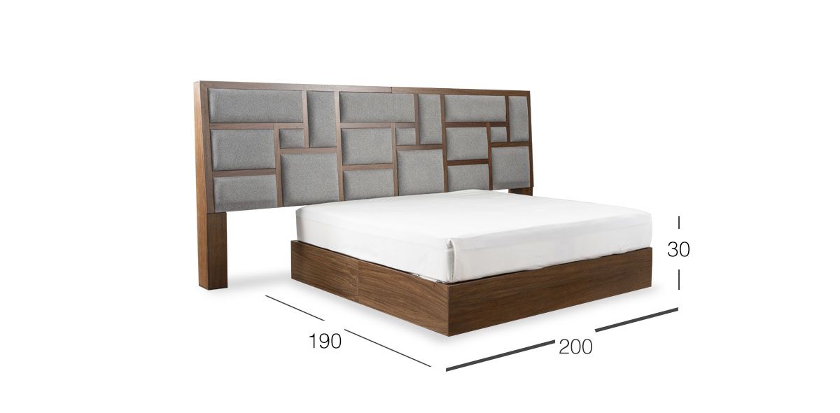 Base De Cama King Size Charlotte Café 