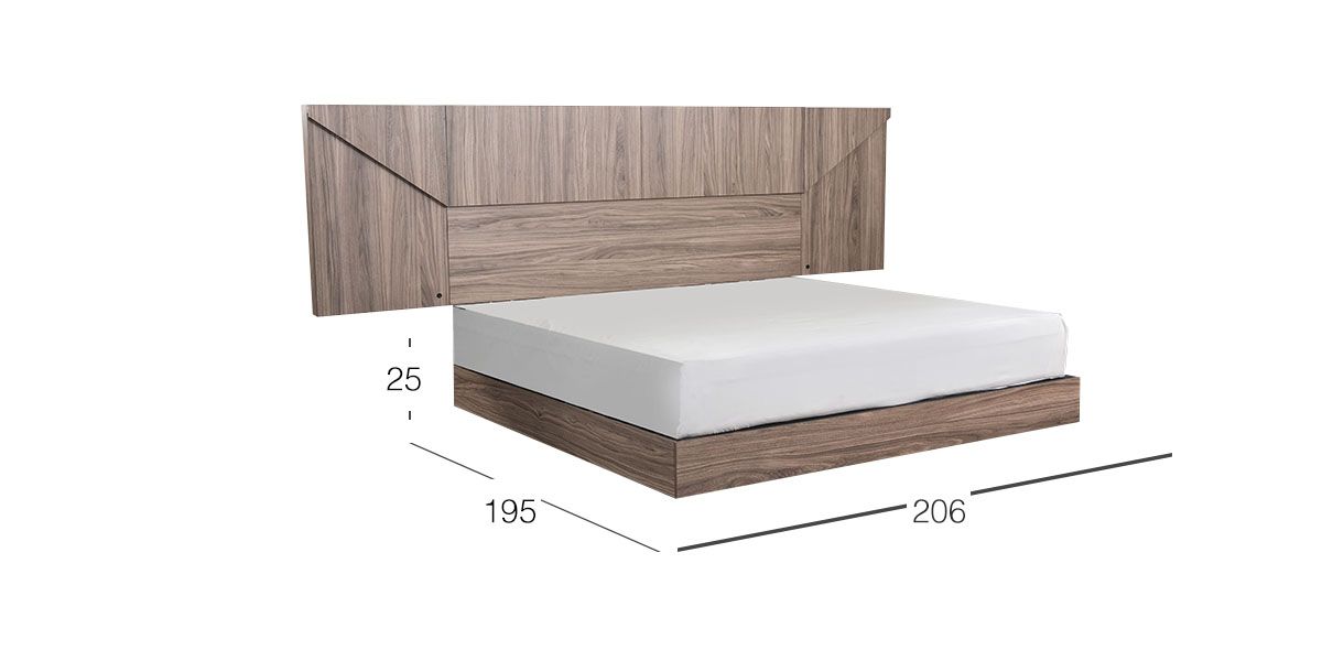 Base De Cama King Size Eslovenia Café Nogal
