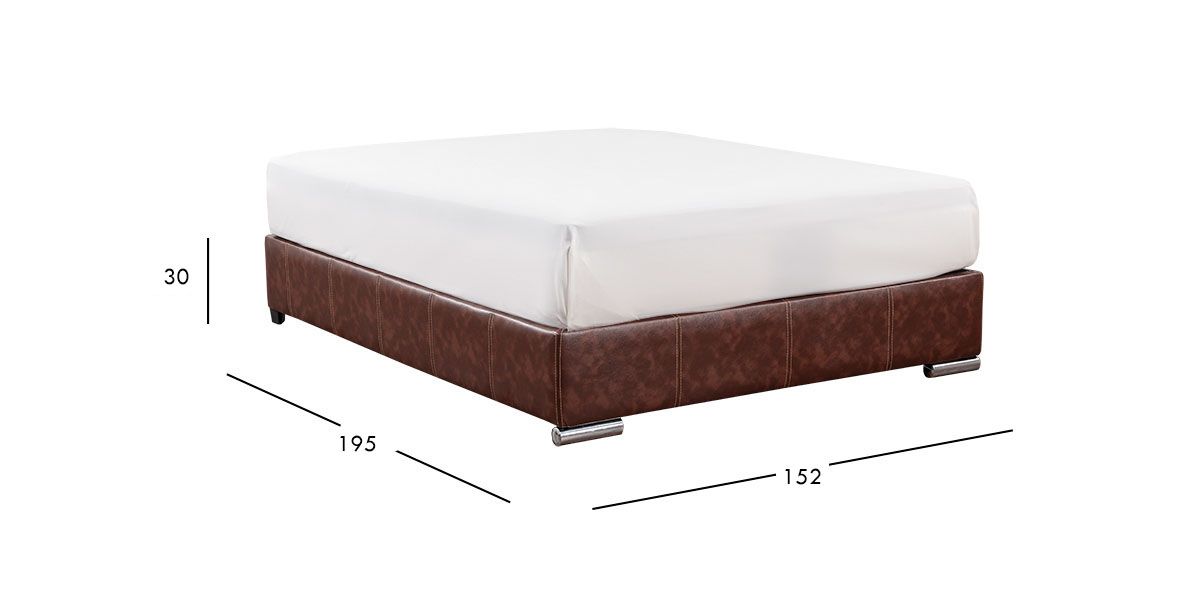Base De Cama Queen Size Vielka Café