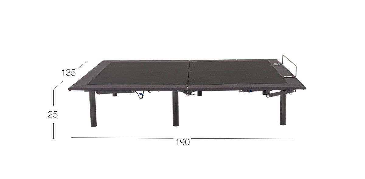 Box Matrimonial Eléctrico Relax Motion Negro