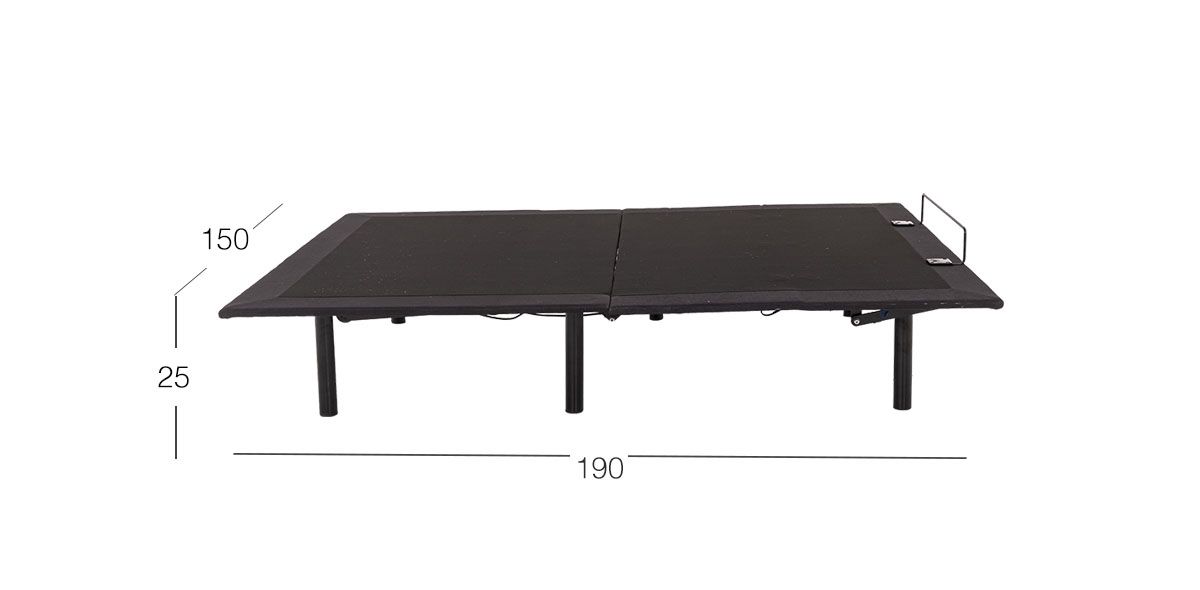 Box Queen Size Eléctrico Relax Motion Negro