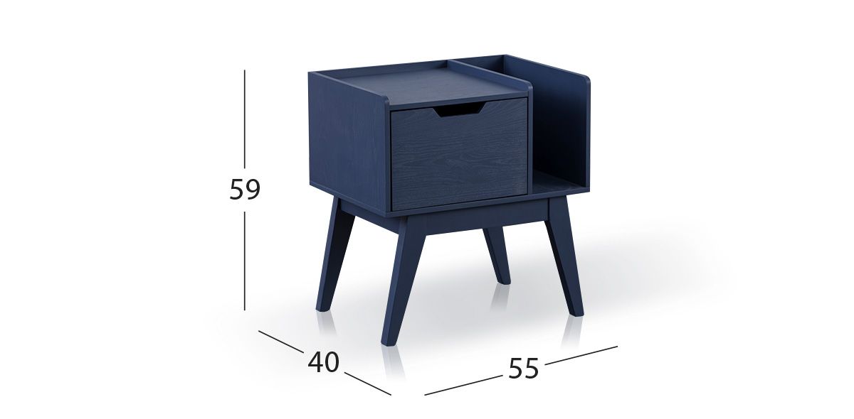 Buró Con Revistero Zeus Azul