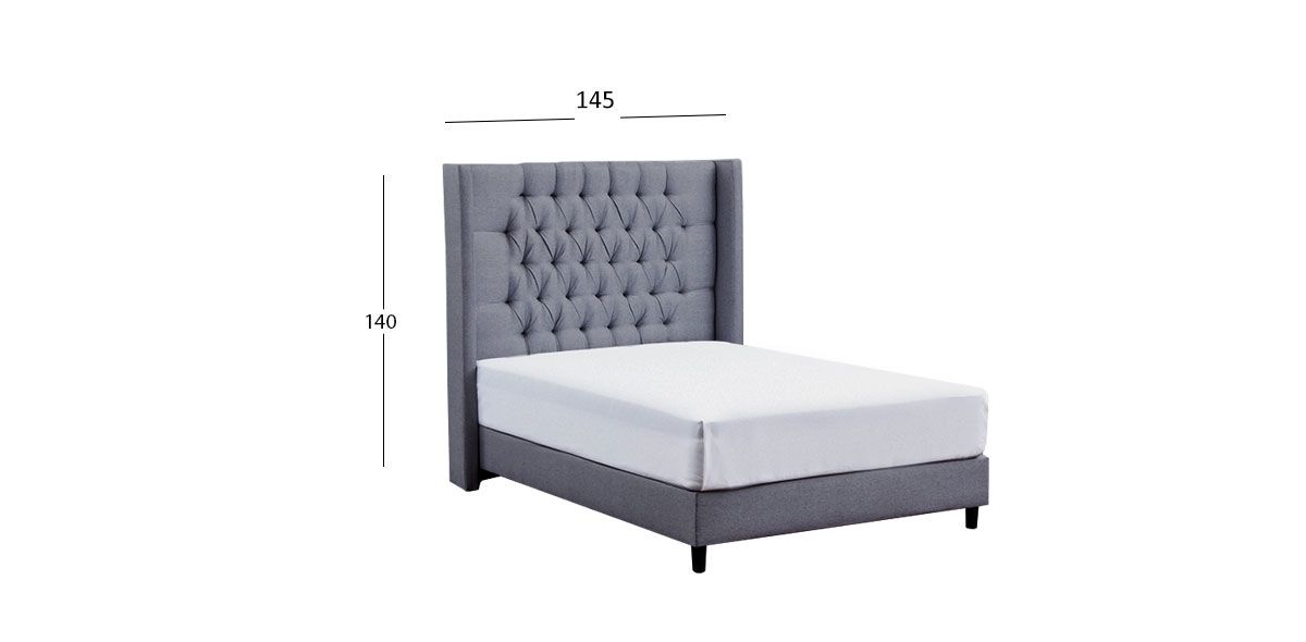 Cabecera Matrimonial Estela Promo Gris