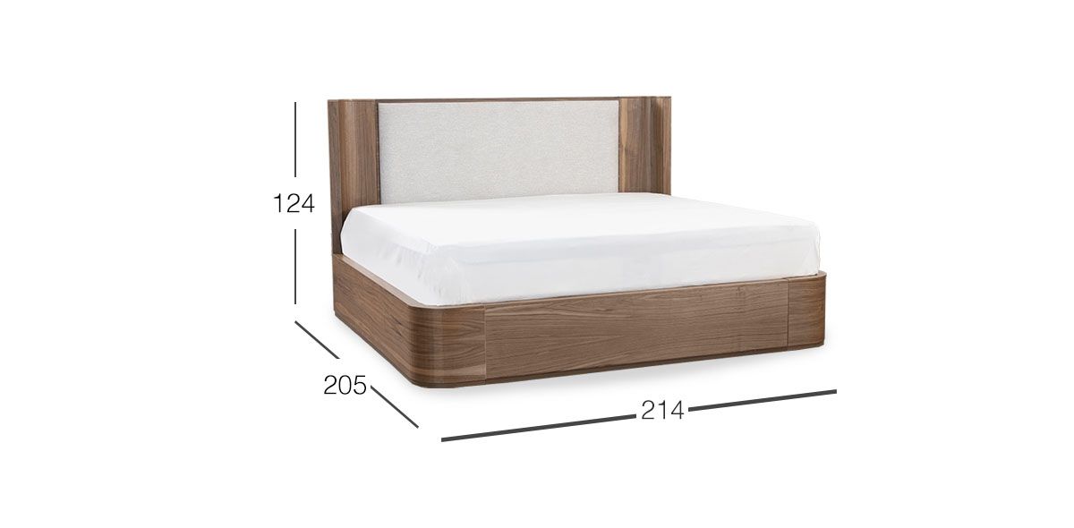 Cama King Size Dakota CL Café