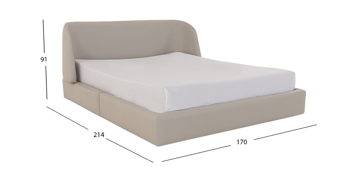Cama Queen Size Nova Beige