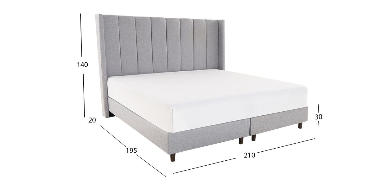 Cama King Size Merea Plata