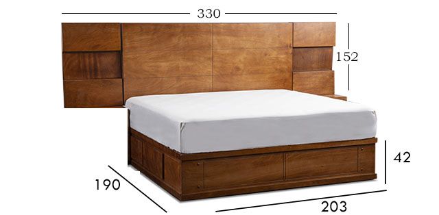 Cama King Size Dante Café