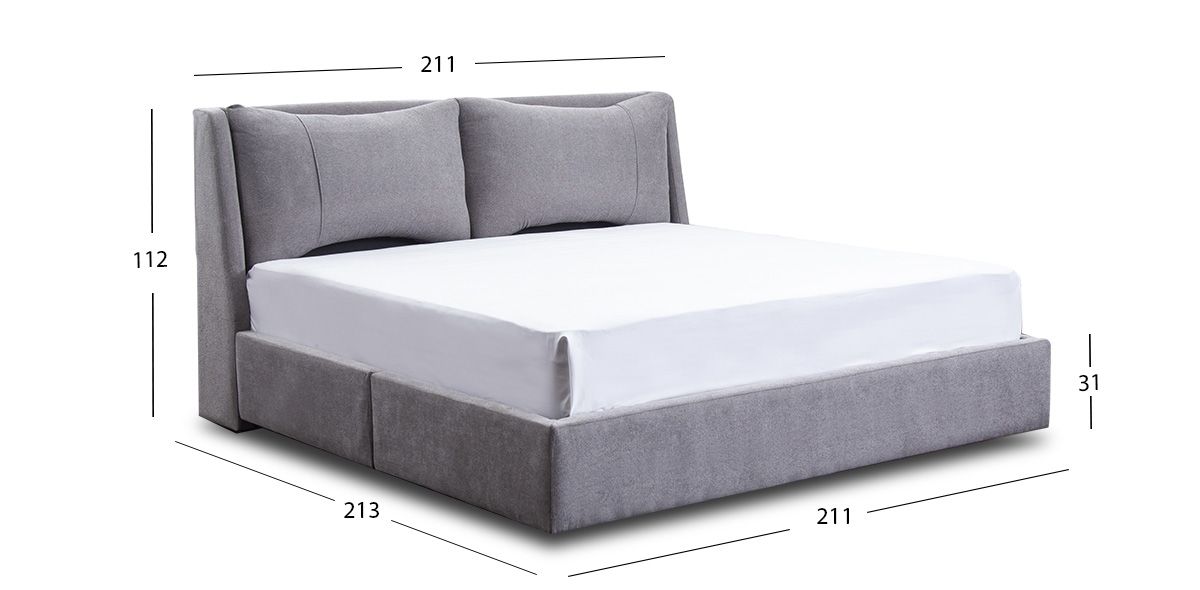 Cama King Size Milah Gris