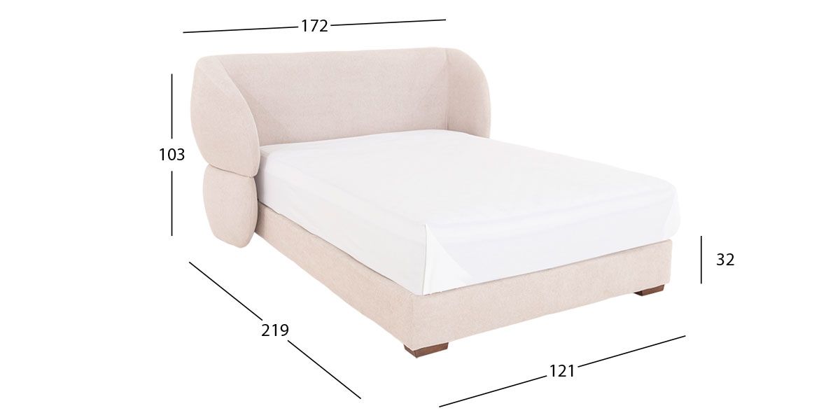 Cama Matrimonial Etiopia Beige