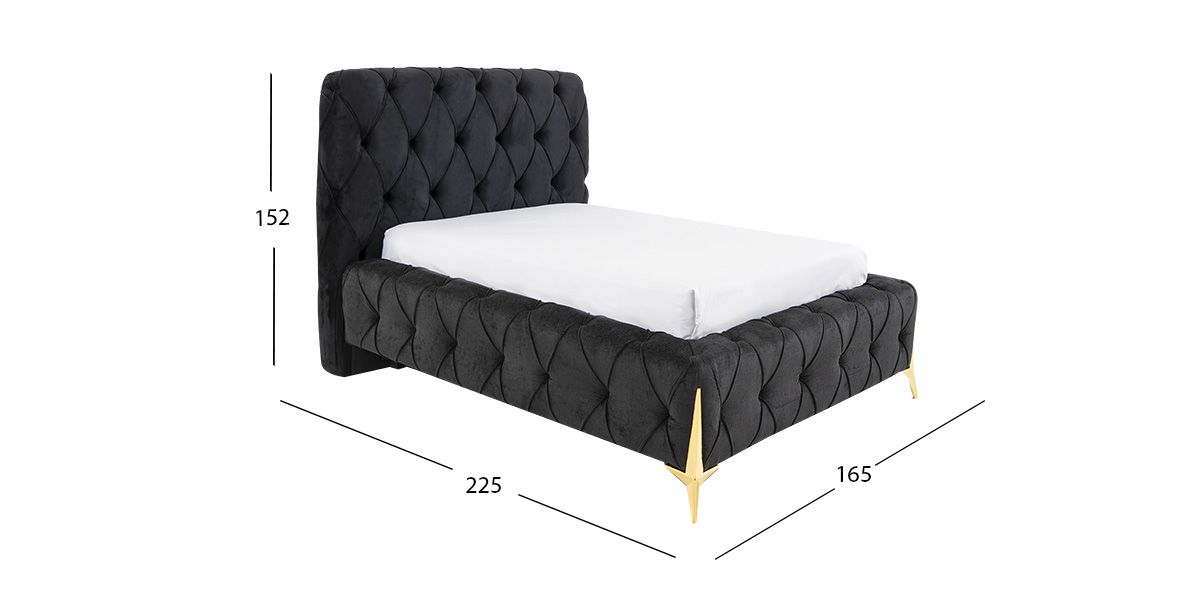 Cama Matrimonial Salvatore Negro