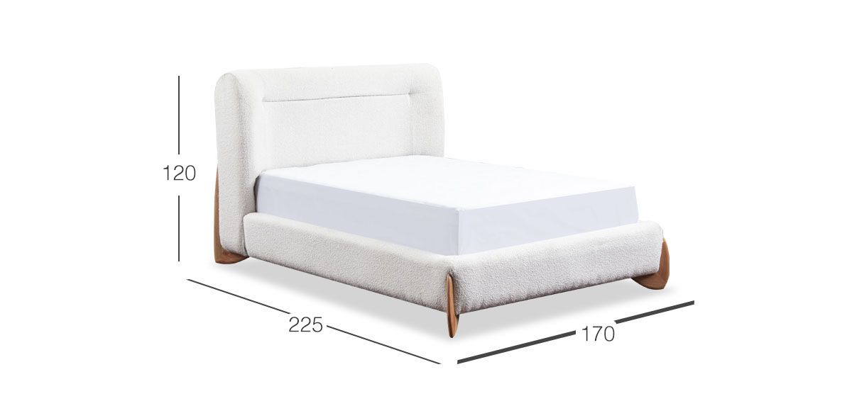 Cama Queen Size Renata Beige