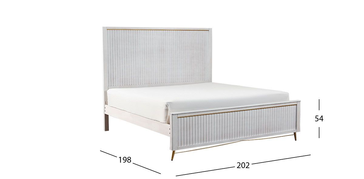 Base De Cama King Size Akira Blanco