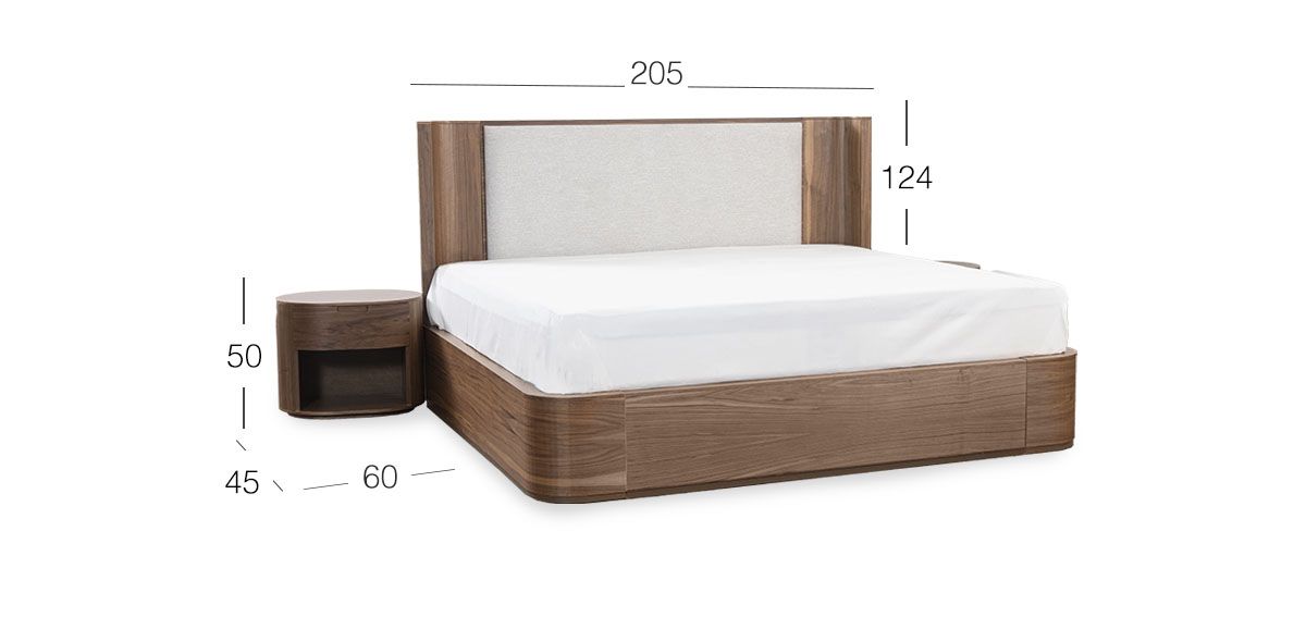 Recámara King Size Dakota CL Café 3 Piezas