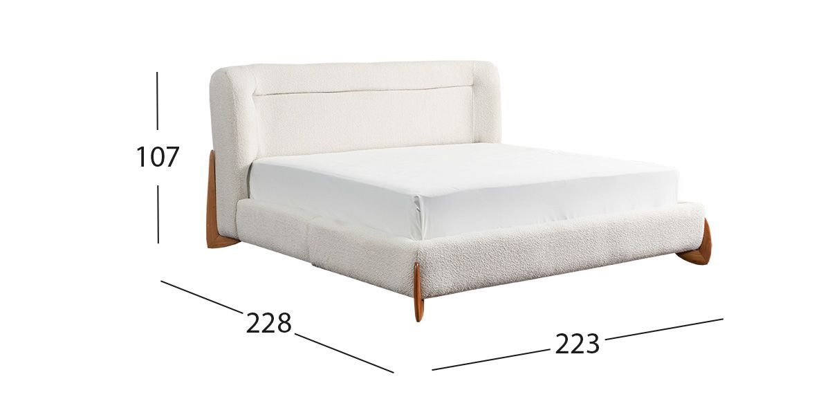 Cama King Size Renata Beige