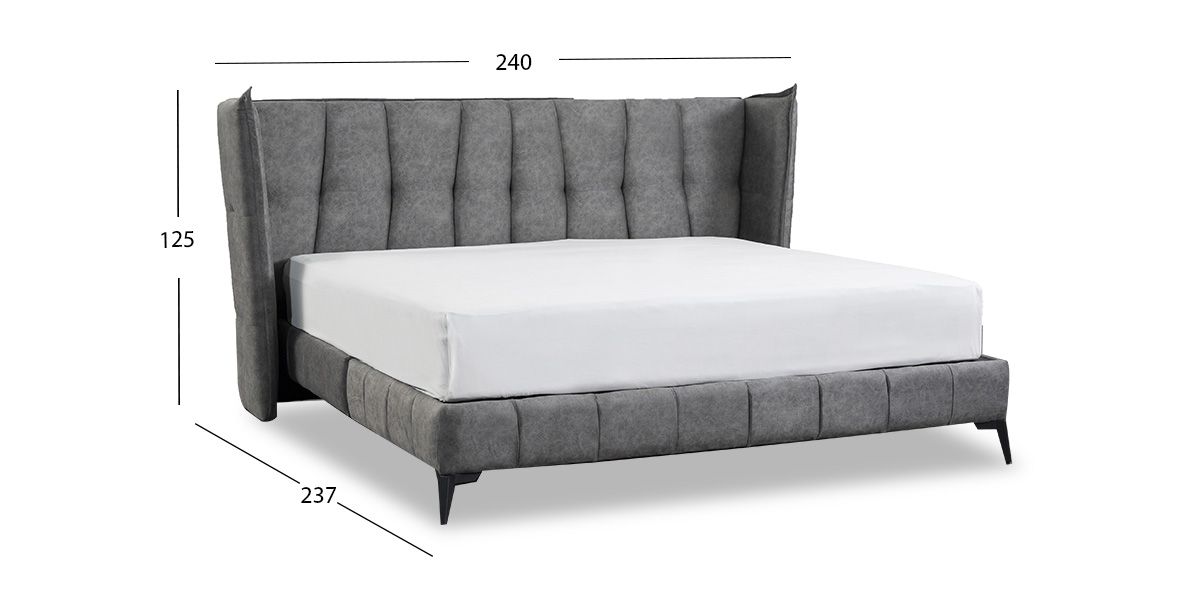 Cama King Size Samba Gris