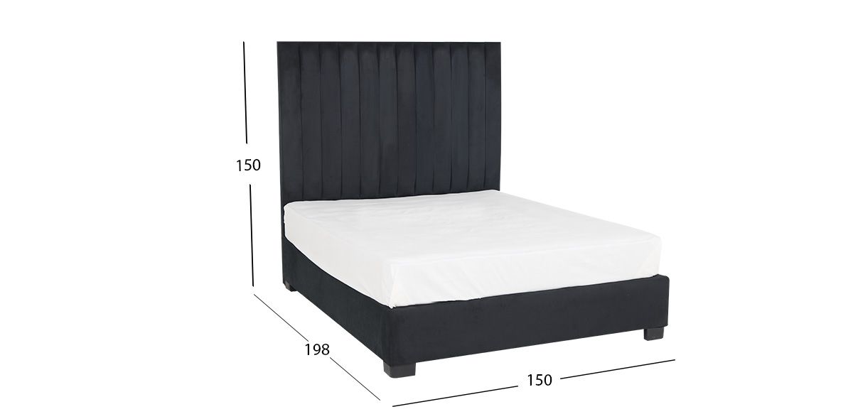 Cama Queen Size Megan Negro