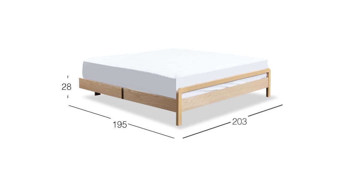 Base De Cama King Size Sienna Natural