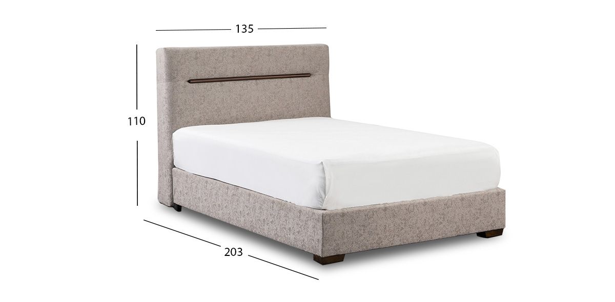 Cama Matrimonial Bianca Beige