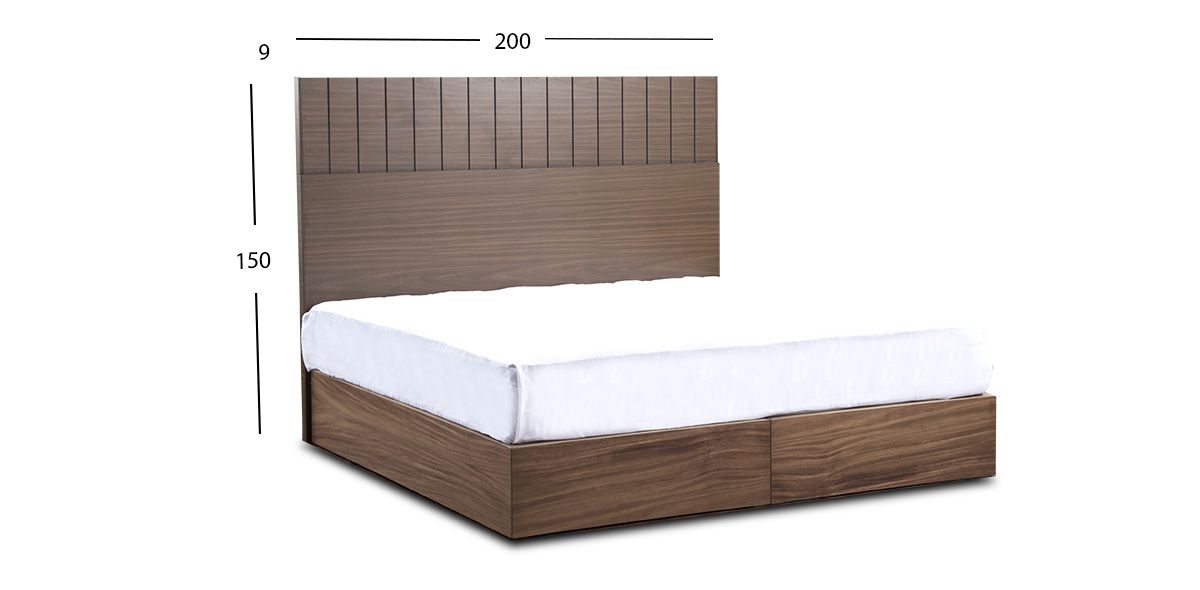 Cabecera Con Luz King Size Taylor Café