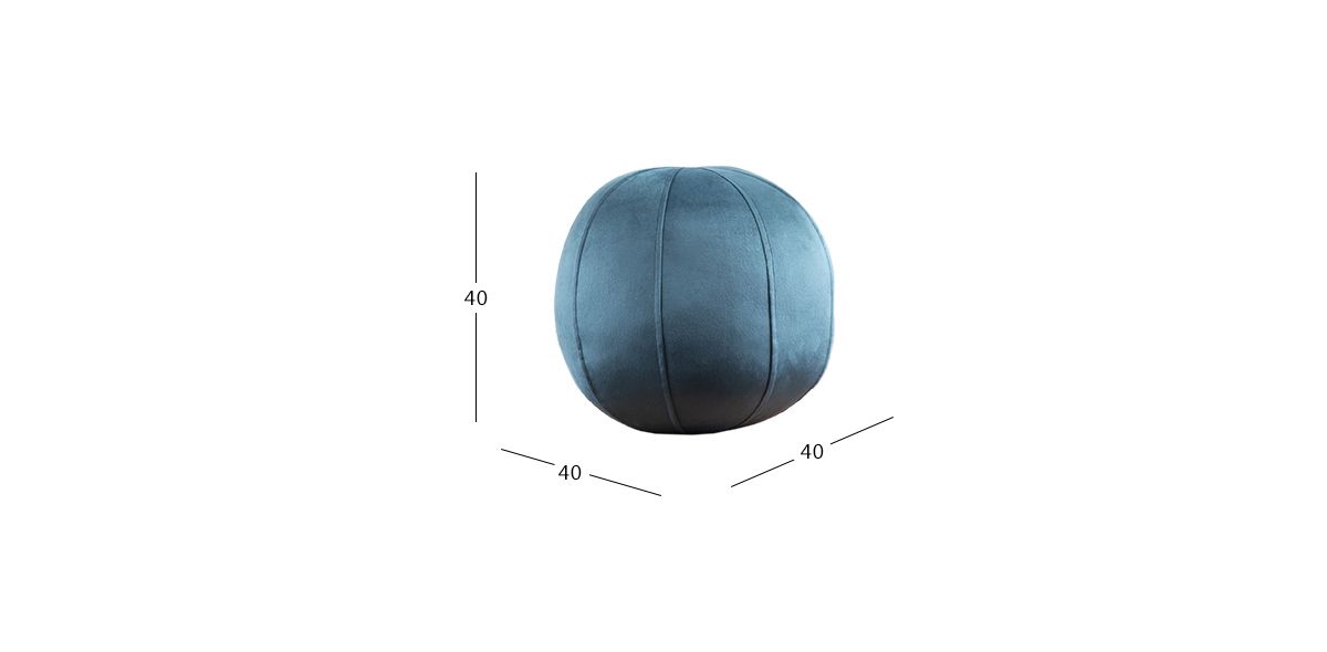 Cojín Decorativo Esfera Elche Azul Aqua