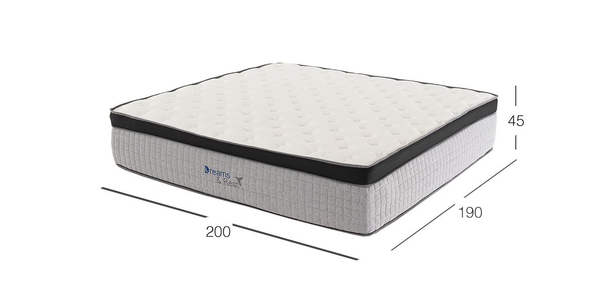 Colchón Dreams & Rest King Size Memory Foam Cardinal 