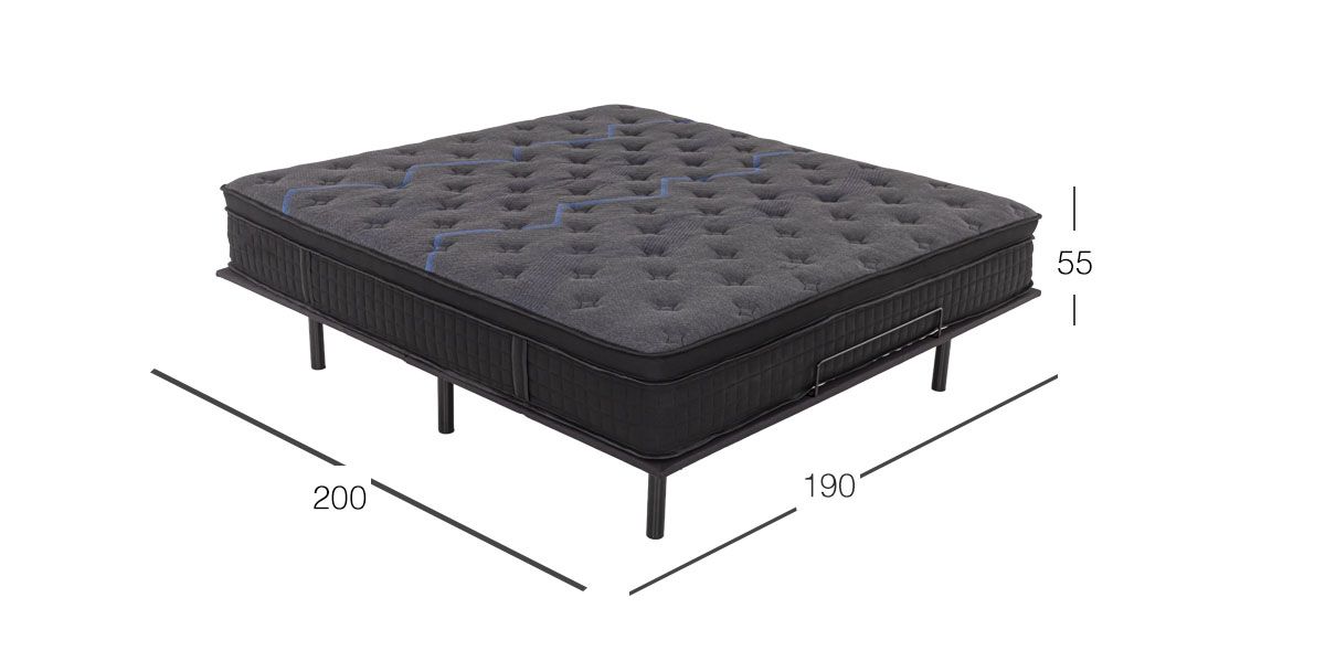 Colchón Con Box King Size Eléctrico Relax Motion