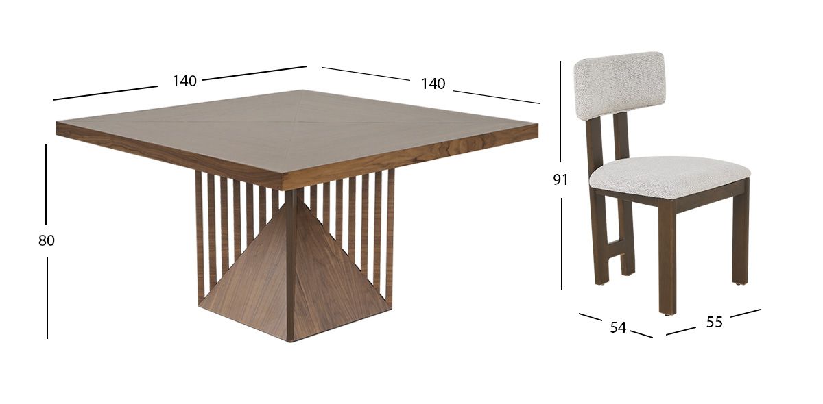 Comedor Malta Con Sillas Pissa Gris 7 Piezas
