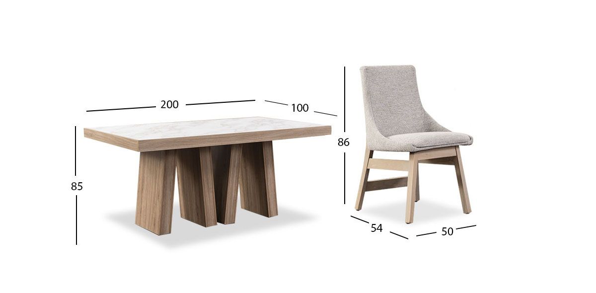 Comedor Rectangular Casa Anahí Odette Jp Beige 7 Piezas