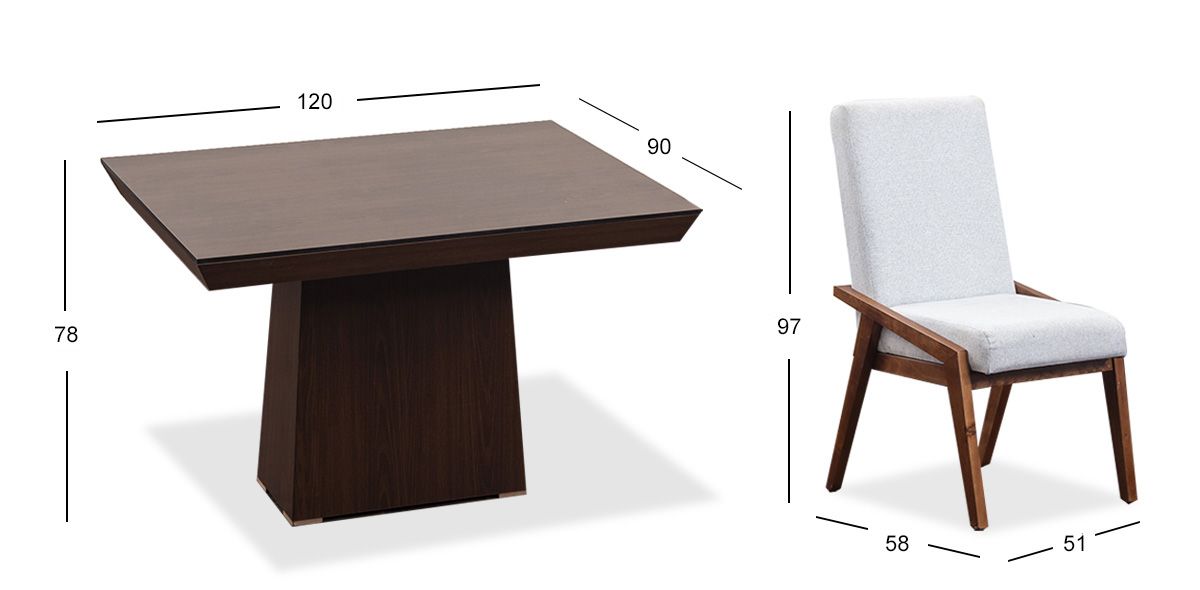Comedor 160 Cm Montreal Con Sillas Praga Mix Gris 7 Piezas
