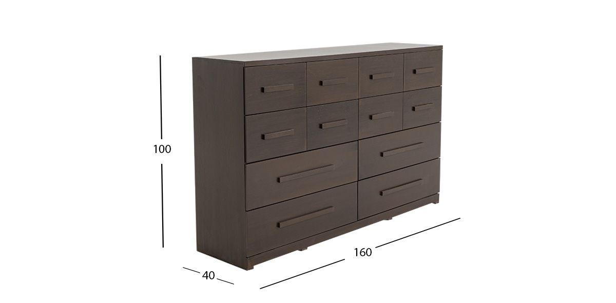 Cómoda 12 Cajones Zoe Life Café