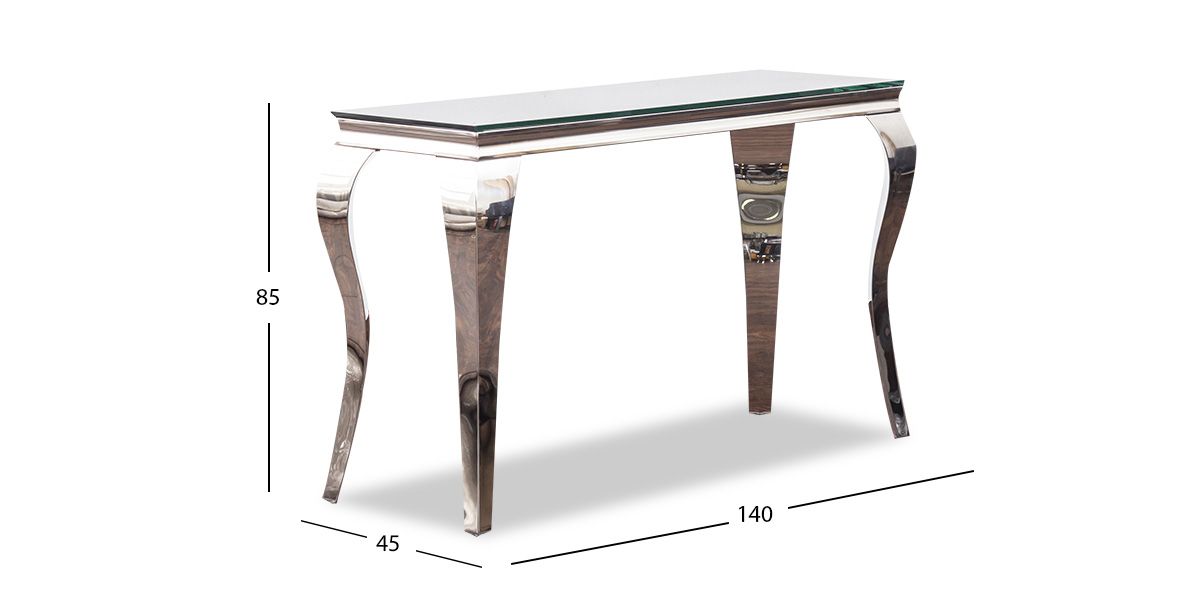 Consola Cristal Elenor Negro