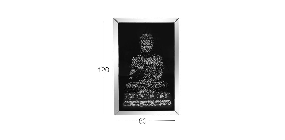 Cuadro Figura Buda Cristal GD-9625