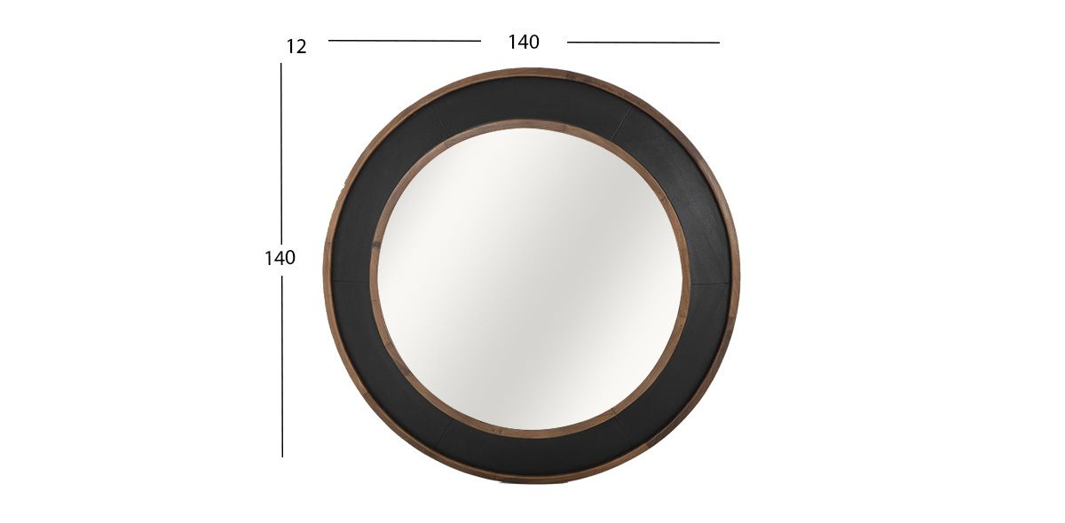 Espejo Parota Dimasa Negro