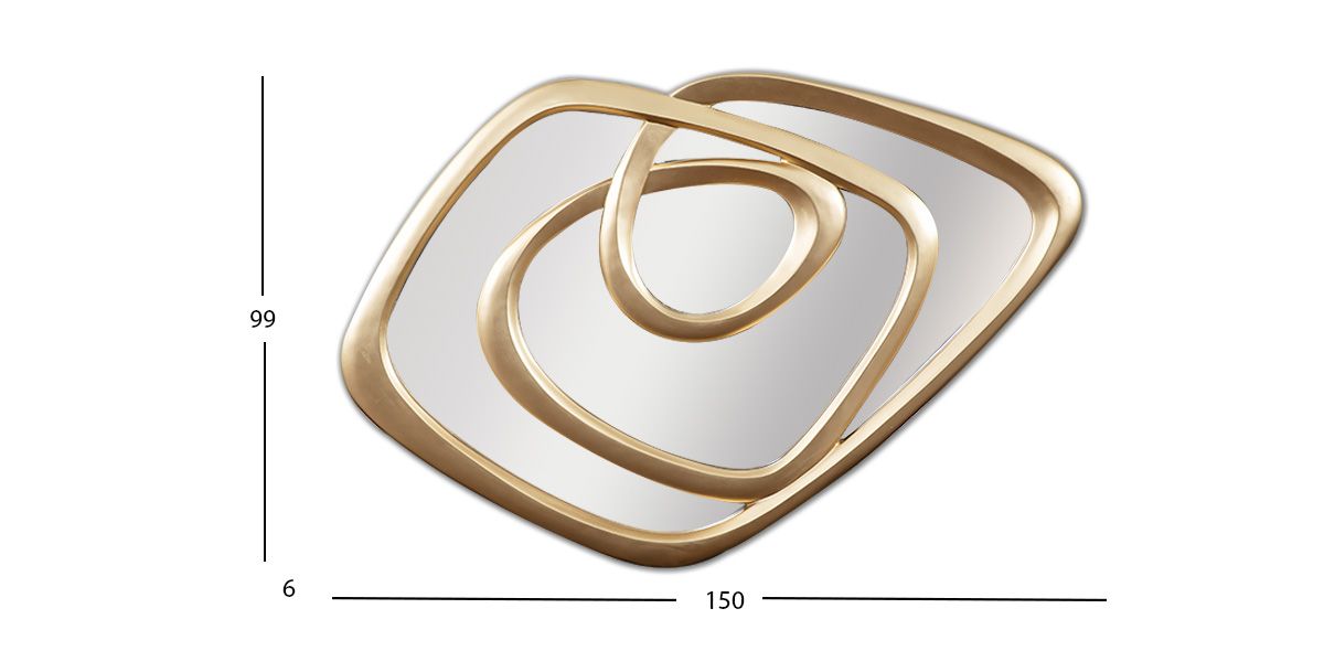 Espejo Masarik Dorado