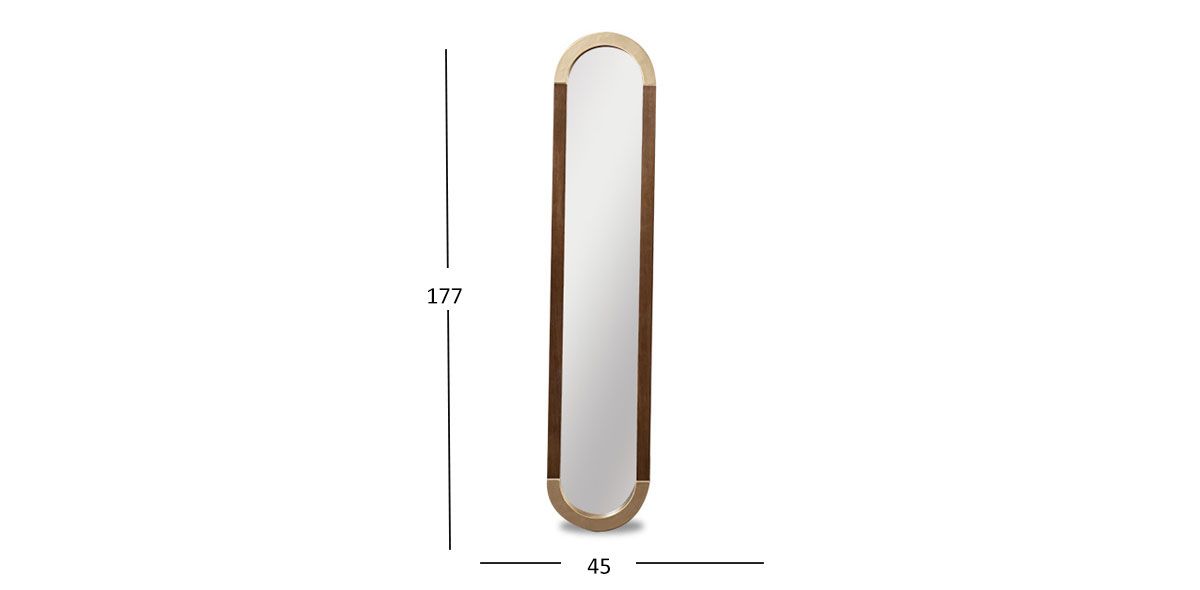 Espejo Ovalo Portofino Café