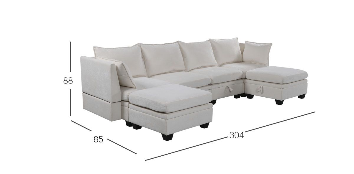 Sala Modular Glimer Beige