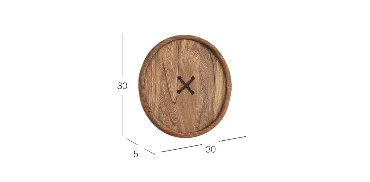 Juego De Botones Parota Café