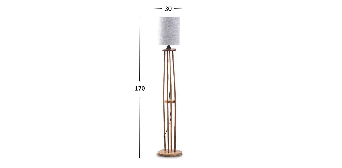 Lámpara De Piso Loreto Beige