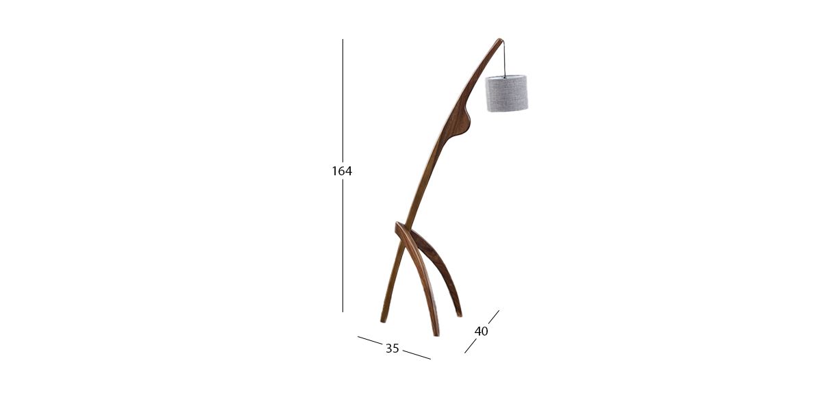 Lámpara De Piso Osma Beige