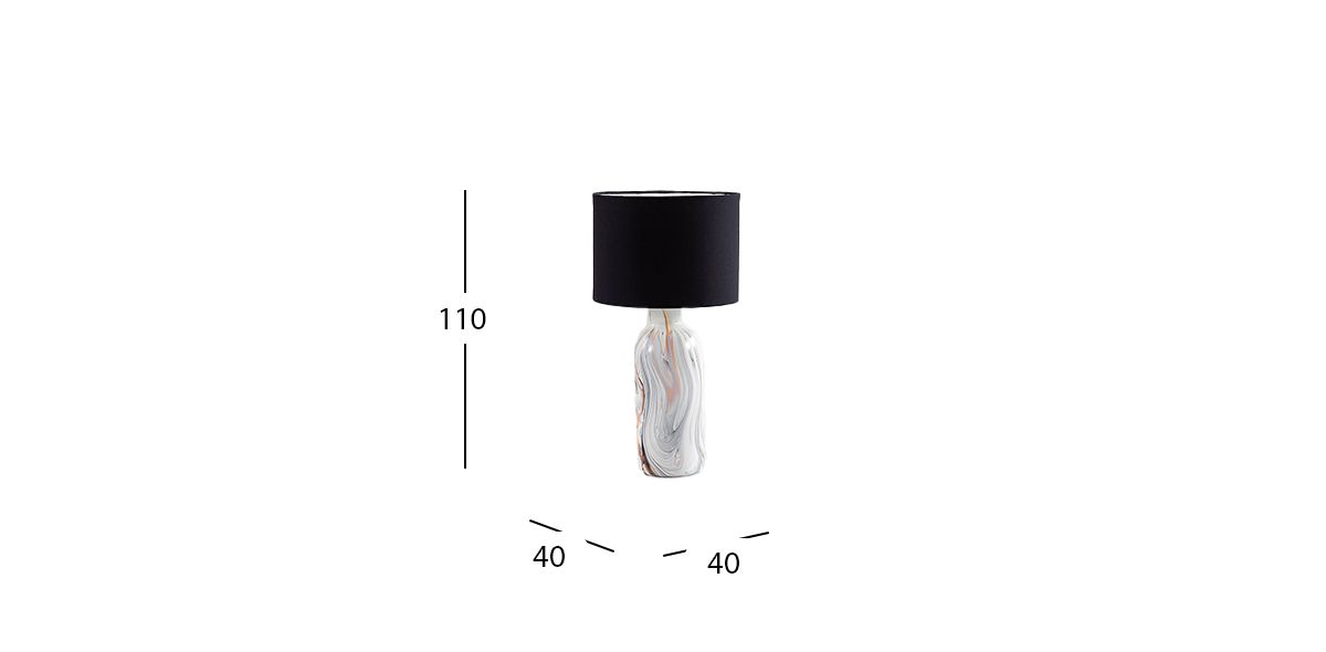 Lámpara de Mesa Balero Jazz Gris