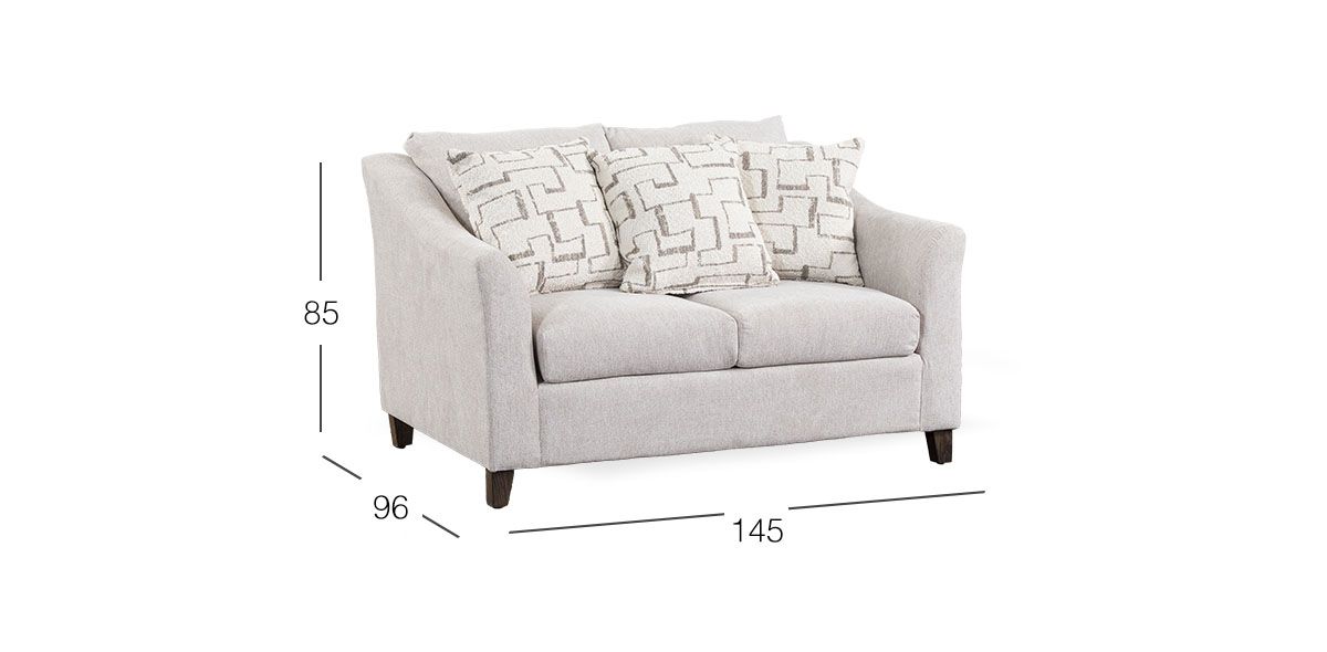 Sofá 2 Plazas Geovanna Beige