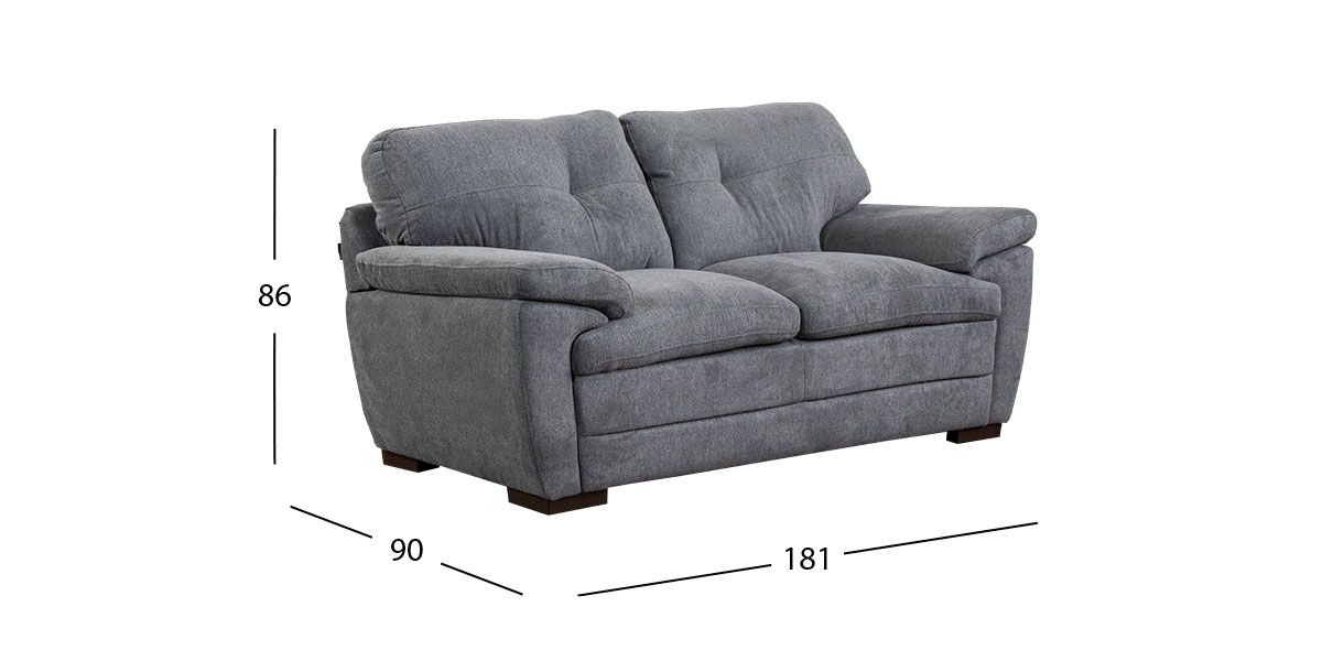 Sofá 2 Plazas Jerry Promo Gris (Boal)