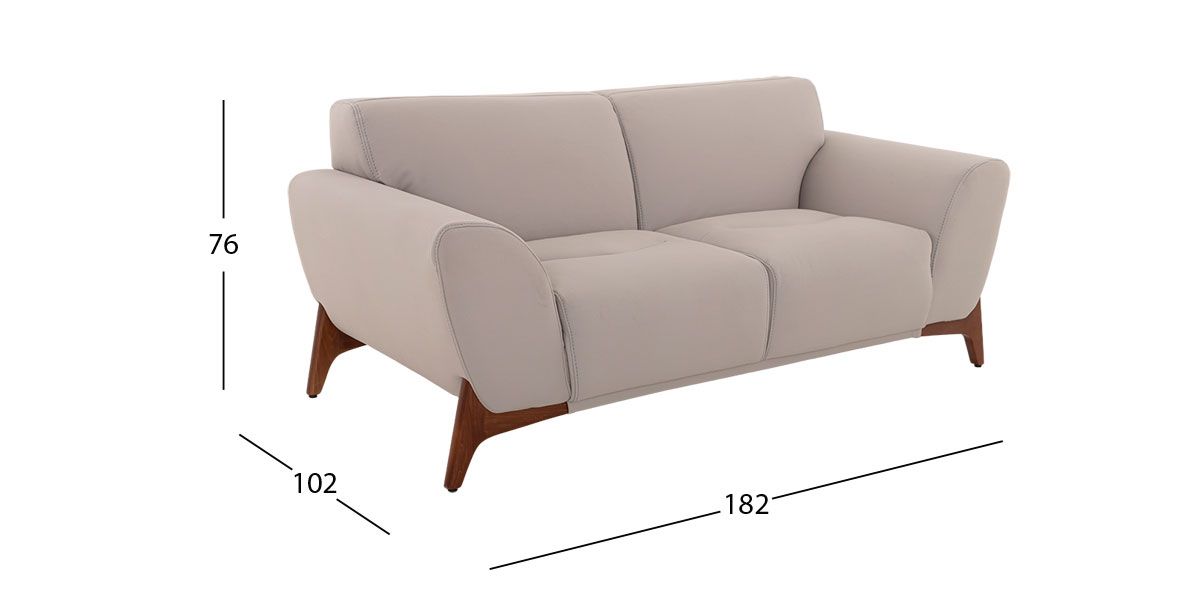 Sofá 2 Plazas Arello Gris (Boal)