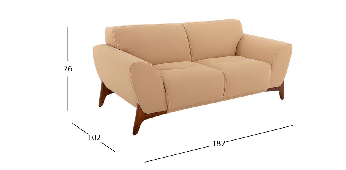 Sofá 2 Plazas Arello Beige (Boal)