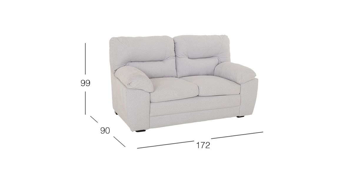 Sofá 2 Plazas Balam Blanco Ivory