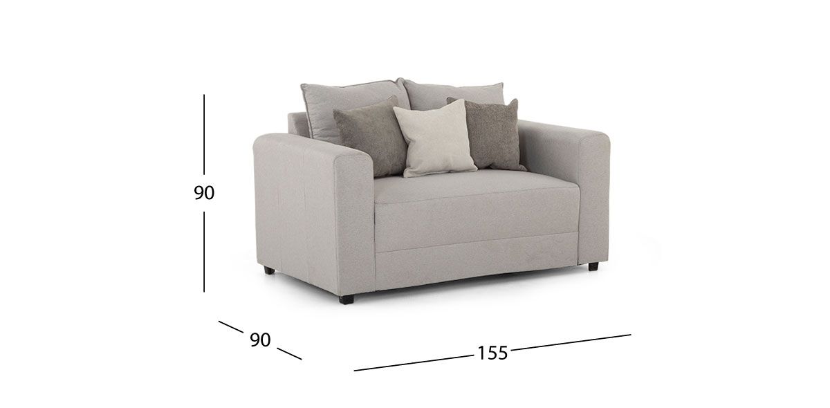 Sofá 2 Plazas Kyros Gris